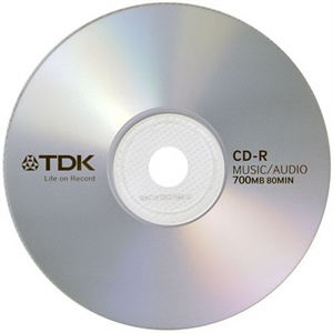 【当当销售配送】TDK CD-R 48X 音乐版 单片盒装 刻录盘