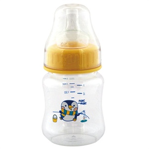 宝贝可爱宽口玻璃奶瓶（240ml）