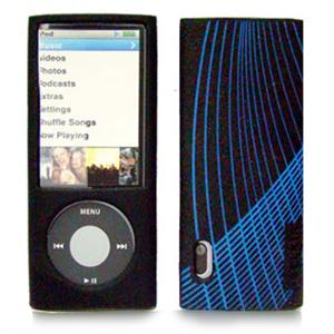 贝尔金 iPod nano 5代 激光图纹硅胶套（黑蓝）