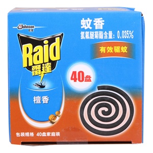 雷达 蚊香家庭装檀香型40盘