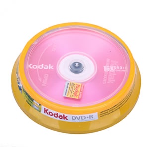 【当当自营】柯达 DVD+R 10片布丁桶装 16X 4.7G 浪漫红