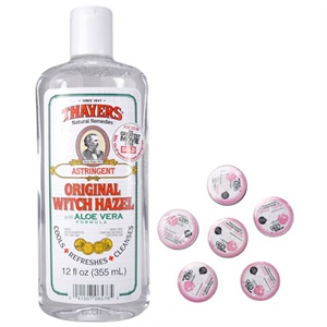 金缕梅THAYERS 纯金缕梅收敛水355ml（赠酷品压缩面膜巾6粒）