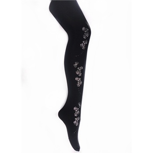 【当当自营】梦娜 120D蝶恋花丝印连裤袜 9936-1 150－180CM