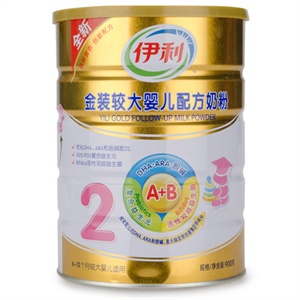 伊利 金装较大婴儿配方奶粉 900g/桶(6-12个月)