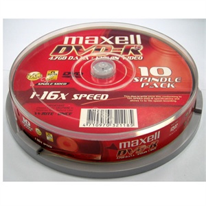 maxell麦克赛尔 DVD-R 16X 10s (台湾产)桶装