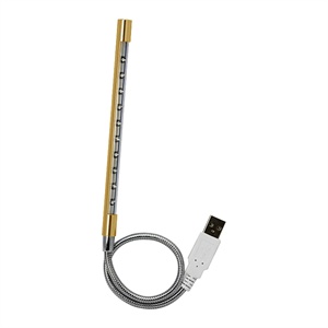 [当当销售配送]Mego金属时尚超亮LED阅读灯 USB-LED10GD香槟金