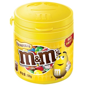[当当自营]m&m's花生牛奶巧克力豆瓶装100g¥13 .