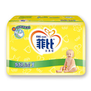菲比 珍宝装纸尿裤小码 52片/包