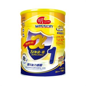 明一α尔法·盾1段婴儿配方奶粉900g
