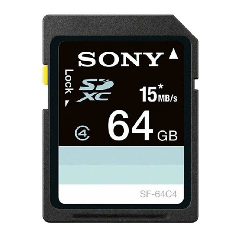 【SONY索尼 SDXC 64G Class4 SF-64N4存储