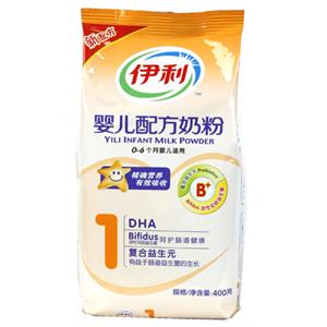 伊利 普装婴儿配方奶粉400g/袋(0-6个月)