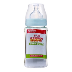 bobo 乐儿宝 玻璃奶瓶240毫升宽口径中流量BP514