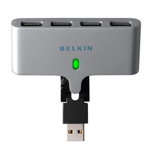 usb hub-美国贝尔金(Belkin)可旋转式USB2.0 4口集线器，专利设计