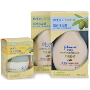 强生天然舒润滋养套装（洗发露250ML+沐浴露250ML+润肤霜无香40G）