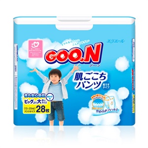 大王Goo.n 短裤式纸尿裤中包装(男宝宝专用)(13--25KG) XX L28片/包
