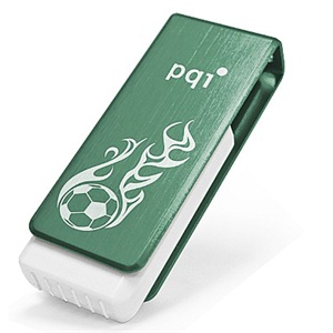 【当当销售配送】PQI 4G U盘 火焰足球图腾U262 绿色