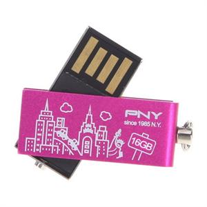 【当当自营】PNY 16GB U盘 双子盘 蜜桃红