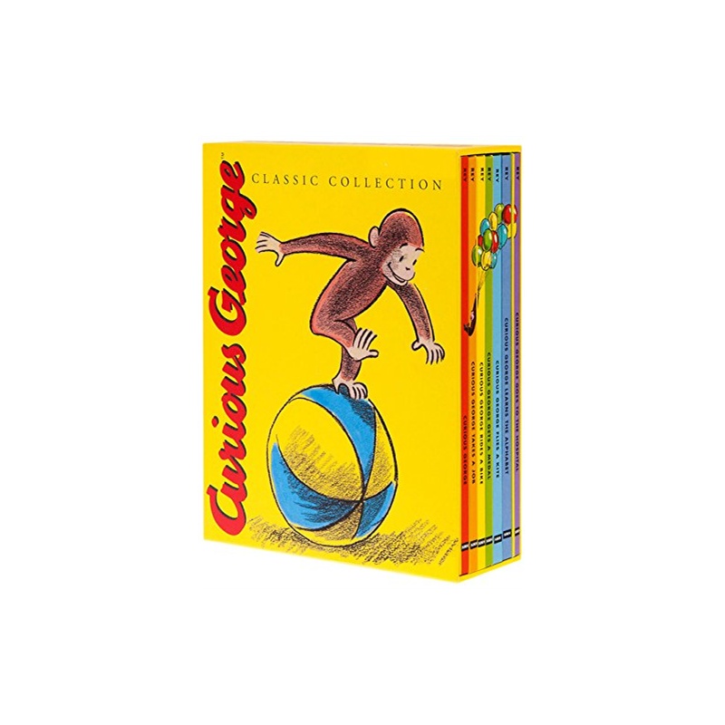curious george classic collection(7 books, hardcover)好奇猴乔治