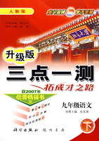 三点一测：九年级语文 下（人教版 升级版）