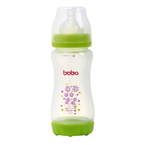 bobo 乐儿宝 PP新型塑料防吐安全奶瓶260毫升中流量BP342