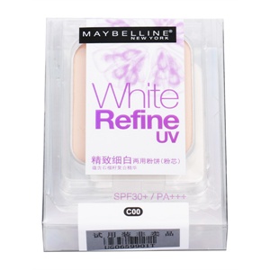 MAYBELLINE 美宝莲 精致细白两用粉饼SPF30+ PA+++ C00 替