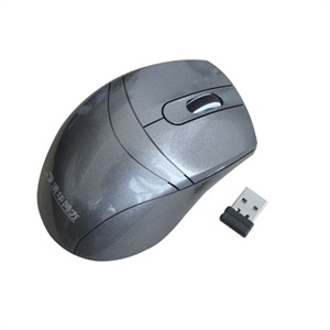 【当当销售配送】清华同方 AS401(USB) 光电鼠标 银灰色 2.4G 10米无线