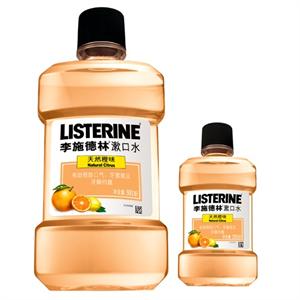李施德林 漱口水天然橙味500ml+李施德林漱口水天然橙味250ml