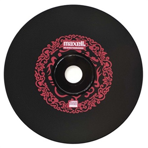 【当当销售配送】MAXELL麦克赛尔 CD-R80 48X 700MB 黑尊（红纹） 50片桶装 刻录盘