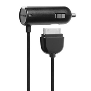 贝尔金iPod、iPhone4G/3GS、iPad车载充电器