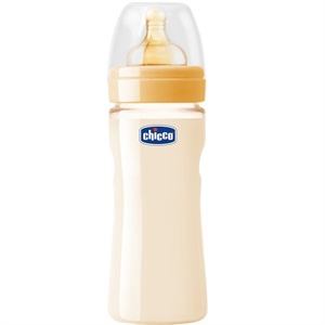 Chicco 智高PES宽口奶瓶330ML配硅胶三孔快流量奶嘴
