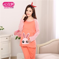 心仪树 春秋季<em>宽松</em>哺乳<em>睡衣</em>孕妇款月子服可喂