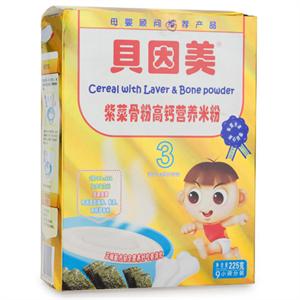 贝因美 紫菜骨粉高钙营养米粉 225克