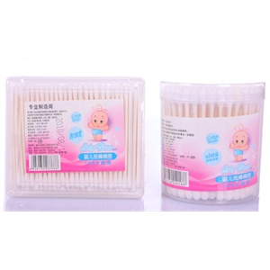 babyclear 贝清 耳孔清洁棉签组合 圆桶纸棒淋浴棉签240头+方盒耳孔清洁细纸棒棉签190支