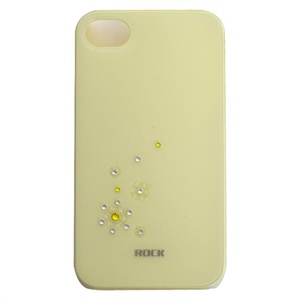 【当当自营】ROCK洛克 iPhone4s/4 手机保护壳/保护套 夏花系列 (粉黄色)