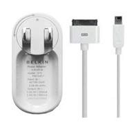 贝尔金iPod iPhone双口USB充电器（1.2米充电线 旋转插头）
