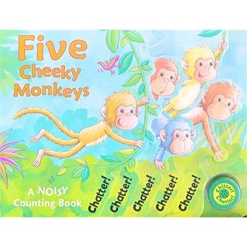five cheeky monkeys (noisy counting book)五只坏猴子(发音数数书)