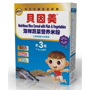 贝因美 海鲜蔬菜营养米粉 225克