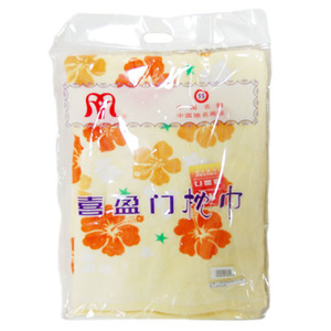 喜盈门超柔割绒枕巾2条装2-6055 黄