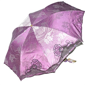 天堂三折伞（347E）花舞绮罗（晴雨两用）
