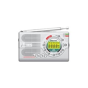 安键收音机A-1005 十波段数码显示钟控收音机
