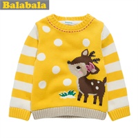 <em>巴拉巴拉</em> <em>balabala</em> 女幼童<em>毛衣儿童</em>加绒冬装 2