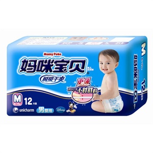妈咪宝贝瞬吸干爽M12/包（男婴）