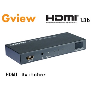 景为 GH301U HDMI切换器1.3b 三进一出 HDMI 切换器 3进1出