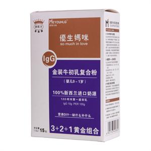 优生妈咪 牛初乳复合粉（0-1岁）1.0g*15包/盒