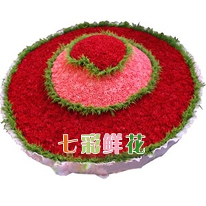 七彩鲜花 爱你一万年 求婚送花 全国送花网 鲜花预定 情人节鲜花