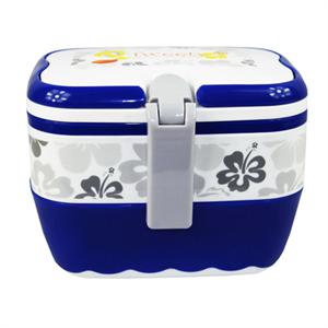 Tweety崔弟长方形2.1L双层饭盒WB9156 花草物语
