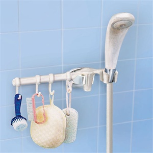 居美馨淋浴器挂物架902-3安装无须使用工具拆装方便