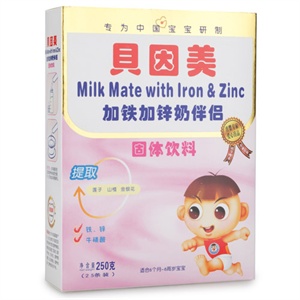 贝因美 加铁加锌奶伴侣250克