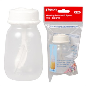 Pigeon贝亲 带勺喂食奶瓶120ml DA21