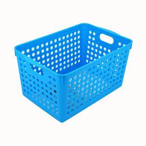 方形整理筐 篮 收纳盒 中号 湖蓝色